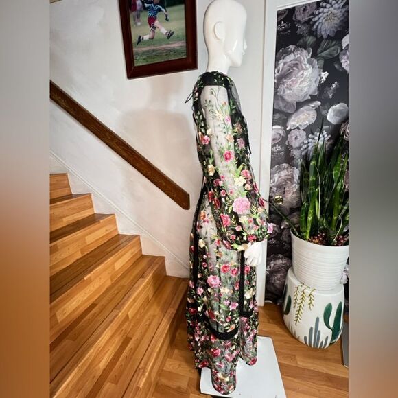 Free People For Love & Lemons Luna Sheer
Floral Maxi Dress /size  XS - Picture 11 of 14